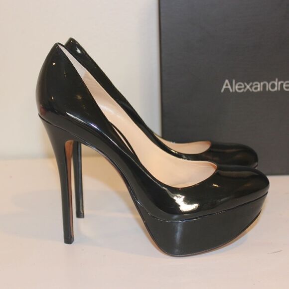 NEW Alexandre Birman Black Scarpin Meia Pata Eclipse Platform Shoes - Picture 4 of 9
